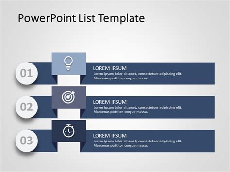 Powerpoint List Template 2 List Powerpoint Templates Slideuplift