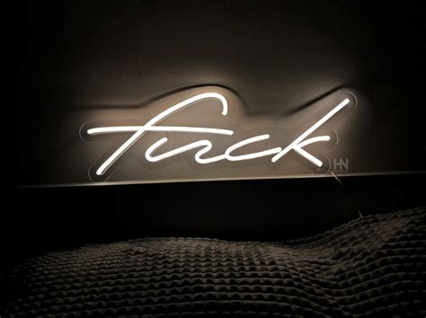 Fuck Led Neon Sign Naughty Neon Sign Home Neon Wall Etsy