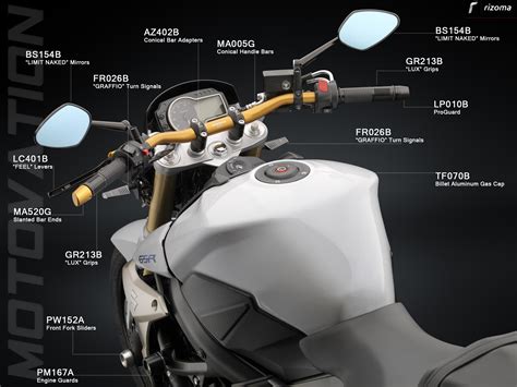 Rizoma mirror adapter for mounting mirror on mv agusta rivale bs870b. Rizoma Limit Naked Universal Mirror (BS154)
