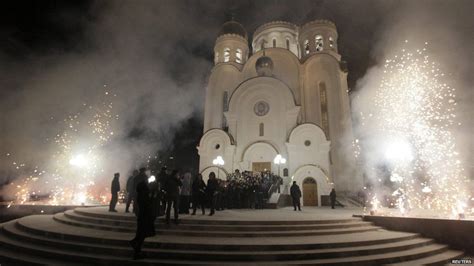 In Pictures Orthodox Christmas Celebrations Bbc News