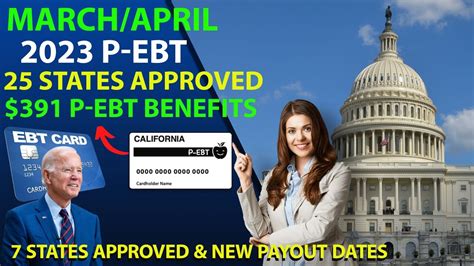 $391 New 2023 P - EBT Update ( March - April ) 25 States Approved New