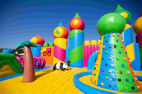 Watch: Inside the world's largest bounce house