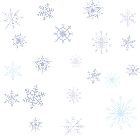 Snowflake Pattern Variety Snowflake Collection Png Download 2732