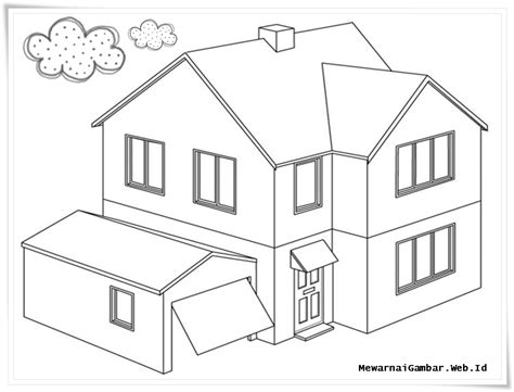 Mewarnai Rumah | Mewarnai Gambar