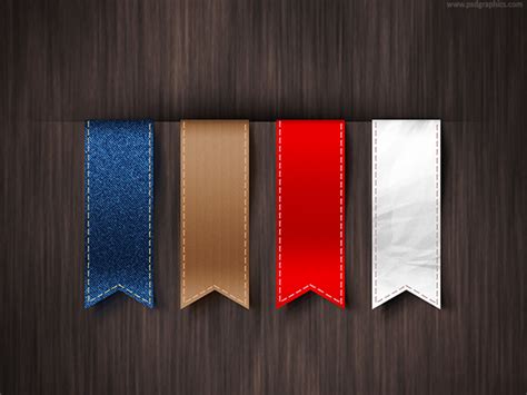 Vertical Ribbons Template Psd Psdgraphics