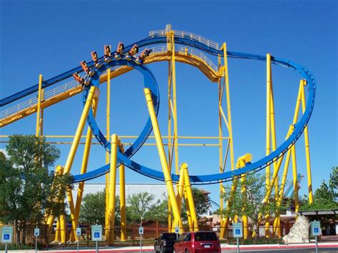 Goliath Six Flags Fiesta Texas Usa Amusement Park Rides Six