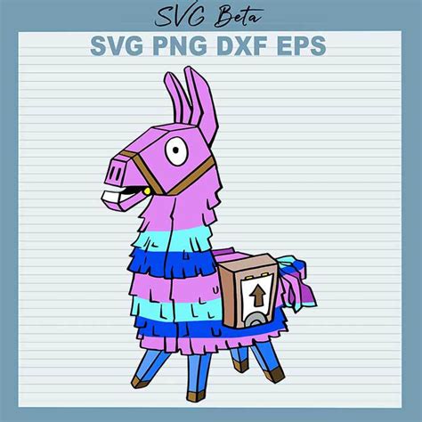 Fortnite Loot Llama Svg Fortnite Llama Svg Fortnite Character Svg