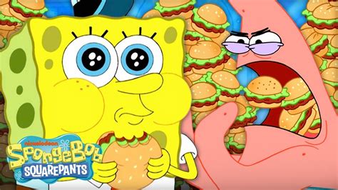 every krabby patty ever eaten 🍔 30 minute compilation spongebob youtube