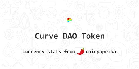 So a company with 10 million shares trading at $50 is worth 10 million times 50, or $500 million. Curve DAO Token (CRV) Price, Charts, Market Cap, Markets ...