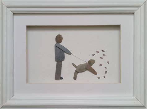 Pebble Art Dog Pebble Art Couple Picture Made in Cornwall | Etsy ...
