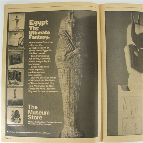 King Tut Official Program Treasures Of Tutankhamun Seattle Art Etsy