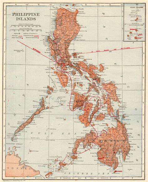 Vintage Map Of The Philippines