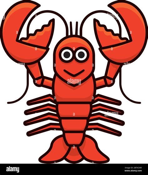 Cartoon Lobster Character Isolated Vector Illustration For Lobster Day