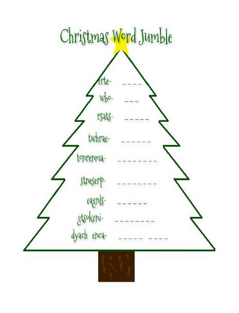 Can you do them in ink like santa? Free Christmas Word Jumbles Printables - Blessed Beyond A ...