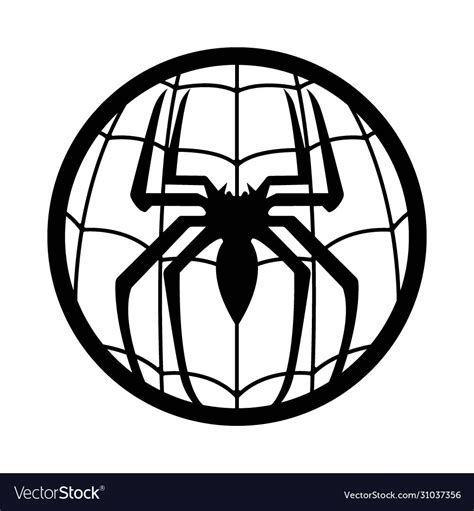 Spiderman logo superhero Royalty Free Vector Image