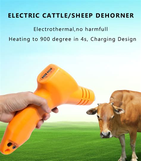 Portable Rechargeable Electric Cattle Calf Dehorner Horn Cut Goat