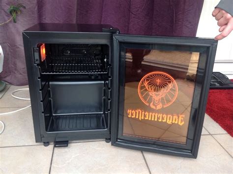 We have been wanting one to go in our basement this is a 3.1 cubic foot mini fridge with a retro design with a freezer compartment and refrigerator. Jagermeister mini light-up fridge freezer | in Long Eaton ...