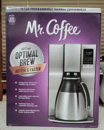Mr Coffee 10 Cup Programmable Thermal Coffee Maker Bvmc Dt100 Ebay