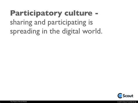 Participatory Culture Sharing And