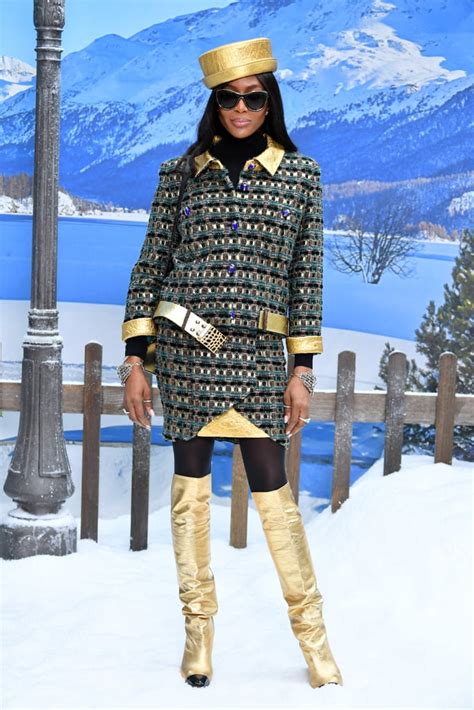 Naomi Campbell At Chanel Fall 2019 Celebrities In The Front Row At