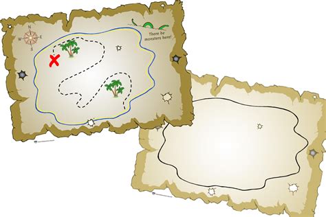 Printable Treasure Map For Kids 2 Tims Printables Make A Treasure Map