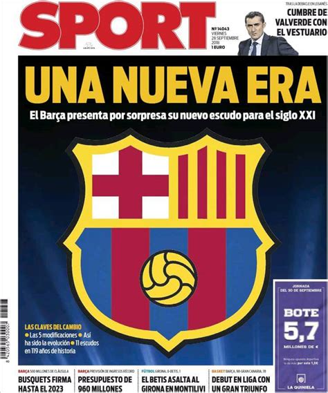 En definitiva, según el club, es un escudo más homogéneo, armónico y luminoso. El Nuevo Escudo del Barça, comienza una Nueva Era | Las ...
