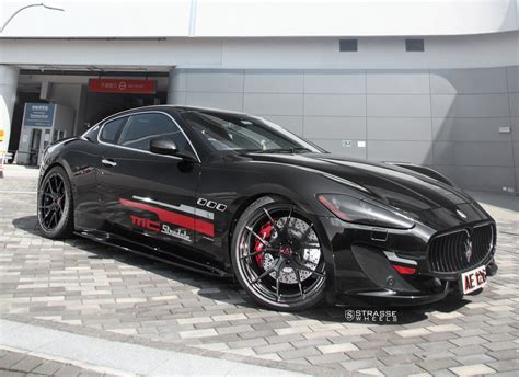 Sinister Nature Of Black Maserati Granturismo Fitted With Dark Smoke