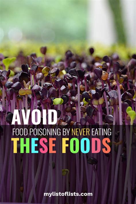 Now the department of health in south australia (sa health) released a public warning to its residents not to eat raw bean sprouts. Avoid Food Poisoning By NEVER Eating These Foods - My List ...
