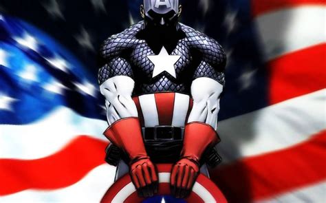 Captain America American Flag Hd Wallpaper 1920x1200 Gludy
