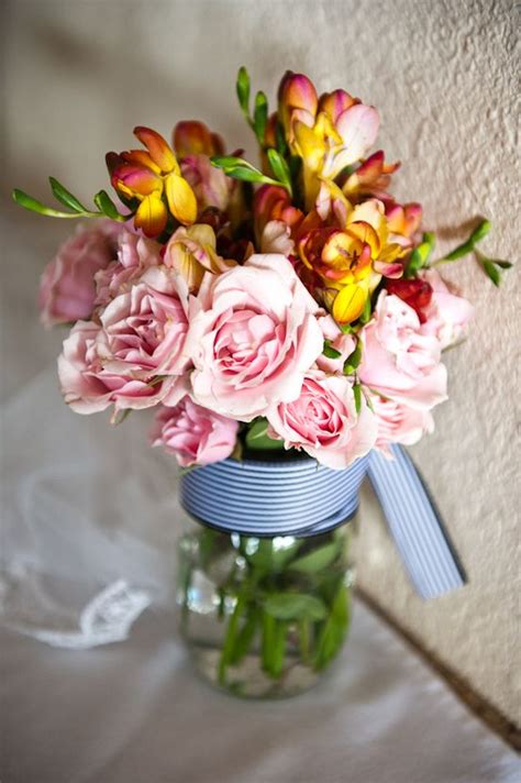 70 wedding vow examples that will melt your heart. trader joes alstromeria with complimentary shade of roses ...
