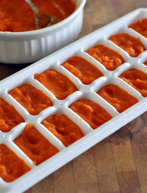 Divide the batter into the prepared cake pan. How To: Make and Freeze Homemade Baby Food {Carrot Purée}