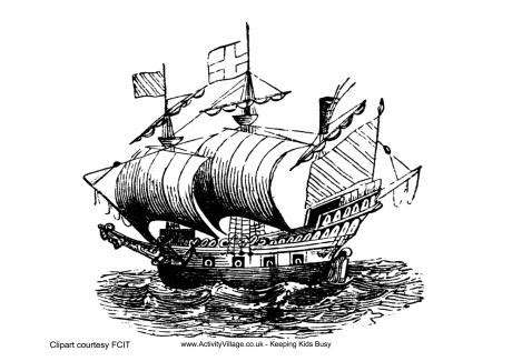 Drake led the second expedition to sail around the world in a voyage lasting from 1577 to. Walter Raleigh Ship Colouring Page