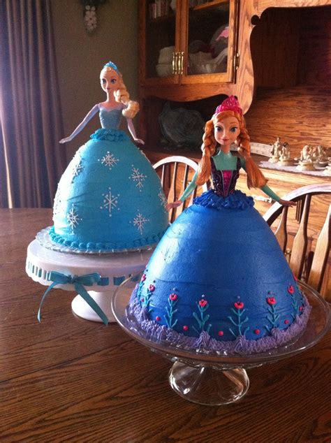 Elsa And Anna Birthday Cakes