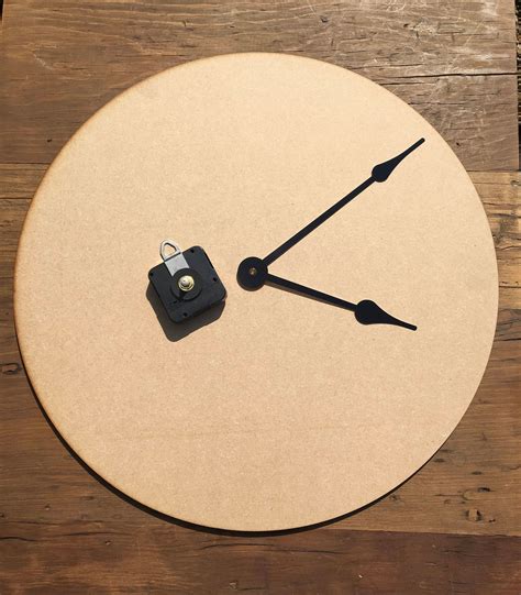 Large Wooden Make Your Own Clock Kit Etsy