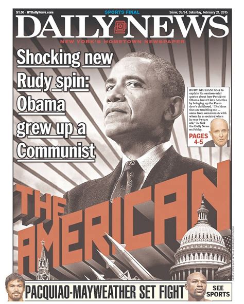 The New York Daily News Pulled No Punches With Todays Giuliani Obama