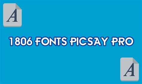 Download 1806 Font Pack Picsay Pro Picsart Mastahdroidku