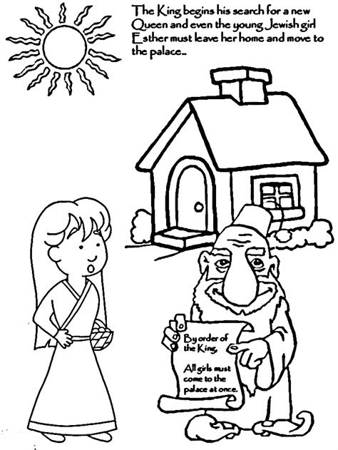 Color in bible coloring pictures: The Story Of Esther In The Bible For Kids - Coloring Home