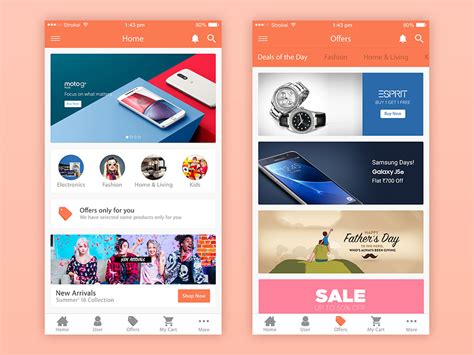 Ecommerce App Ui Free Psd Download Psd
