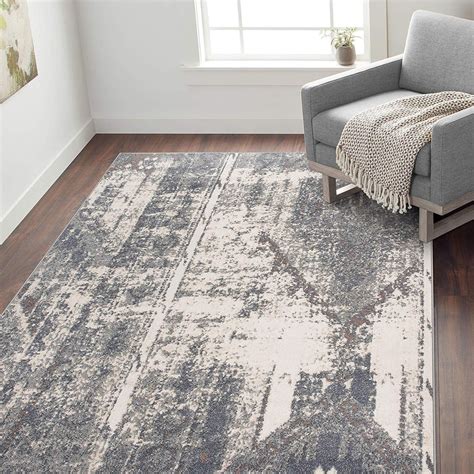 Distressed Ivory Gray Soft Area Rug Ashley Area Rugs