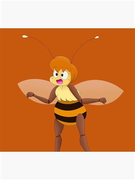 Bee Girl Poster By Drawtoonzstudio Redbubble