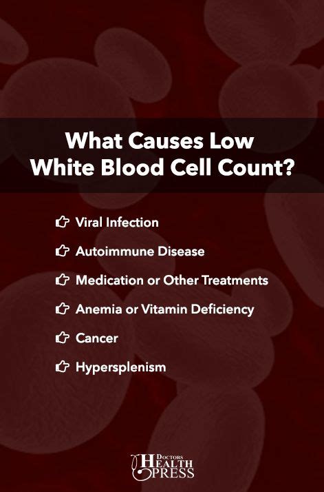 Red blood cells (rbcs) carry oxygen throughout your body. Understanding Leukopenia (Low White Blood Cell Count ...