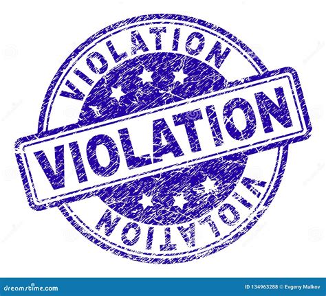 Scratched Textured Violation Stamp Seal Stock Vector Illustration Of Design Circle 134963288