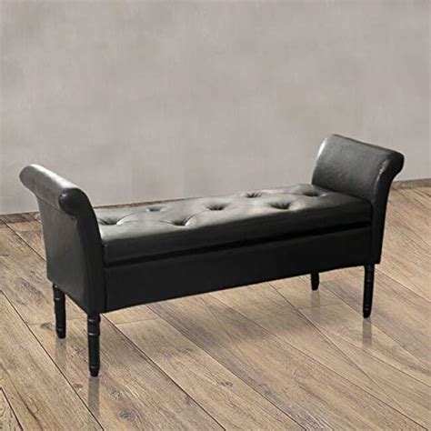 Check spelling or type a new query. Modern PU Leather Storage Ottoman Bench Tufted Bed Bench ...
