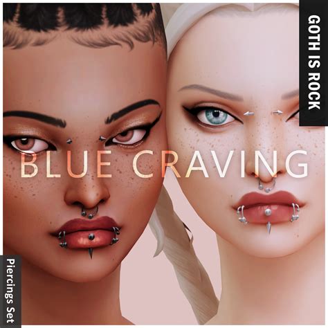 Sims 4 Cc Goth Is Rock Collection Part 2 Blue Craving