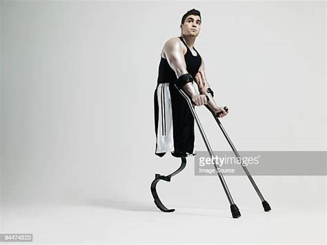 Amputee Crutch Photos And Premium High Res Pictures Getty Images