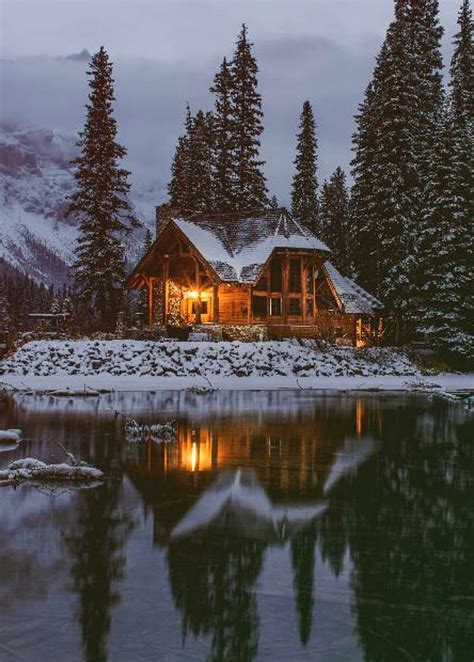 3840x2160px 4k Free Download House Iphone Cabin Lake Winter