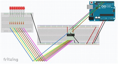 Hc Shift Register Arduino Interfacing Pinout Working