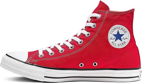 Converse Unisex Chuck Taylor All Star High Top Sneakers Mens Red 44