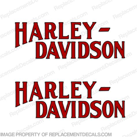 Harley Davidson Fuel Tank Motorcycle Decals Set Of 2 Style 14