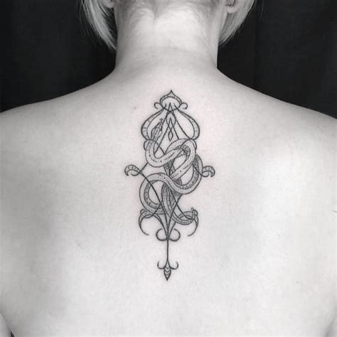 Snake Tattoo By Úlfarsdóttir Tattoos Geometric Tattoo Snake Tattoo